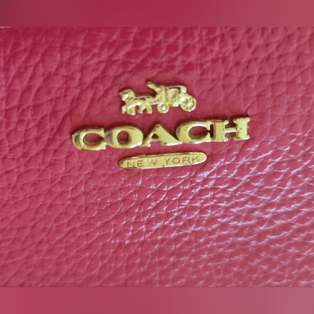 Coach Pink Accodian Wallet Wristlet - Picture 13 of 16